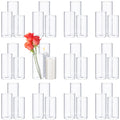 Didaey 36 Pcs Glass Cylinder Vases for Centerpieces 5,6,8,10 Inch Tall Clear Flowers Vase Hurricane Floating Candles Holders Bul