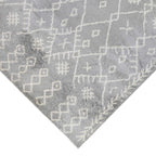 HomeRoots 531966 7 x 9 ft. Gray & Ivory Geometric Shag Rectangle Area Rug