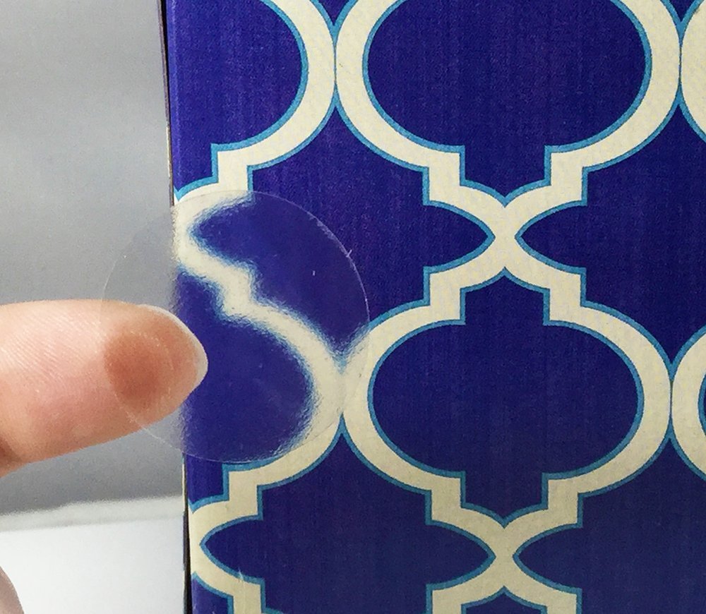 Ultra Clear Retail Wafer Seals For Mailing Packaging 1 Inch Round Circle Dots 500 Adhesive Stickers