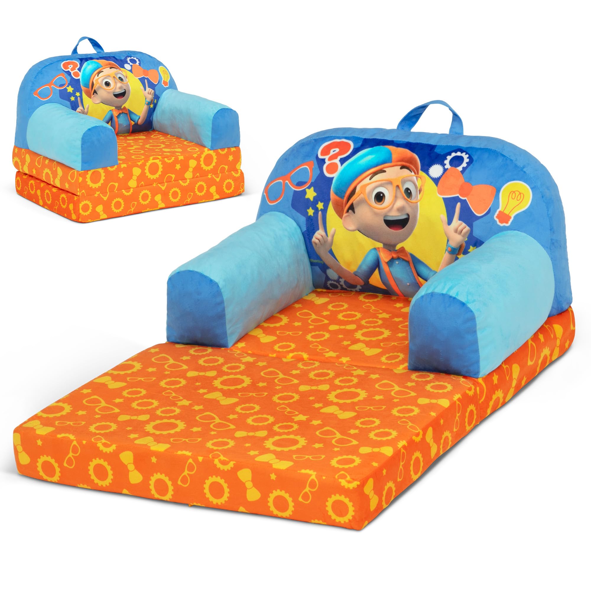 Delta Children Cozee Buddy FlipOut Kids Chair, Blippi