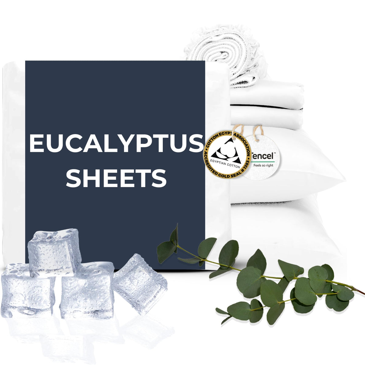 Sweave Eucalyptus Sheets King Size - The Only Tencel Sheets In A Percale Weave Resulting In Far Superior Cooling, Temperature Re