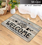 Camping Doormat Pillow Cover Set - 30'X 17' Camping Door Mat, 18   X 18    Camper Pillows Cover, Rv Door Mat, Rv Decorations F