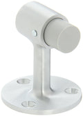 Rockwood 470.26D Brass Door Stop, #12 X 1-1/4' Fh Ws Fastener With Plastic Anchor, 2-1/2' Base Diameter X 3' Height, Satin Ch