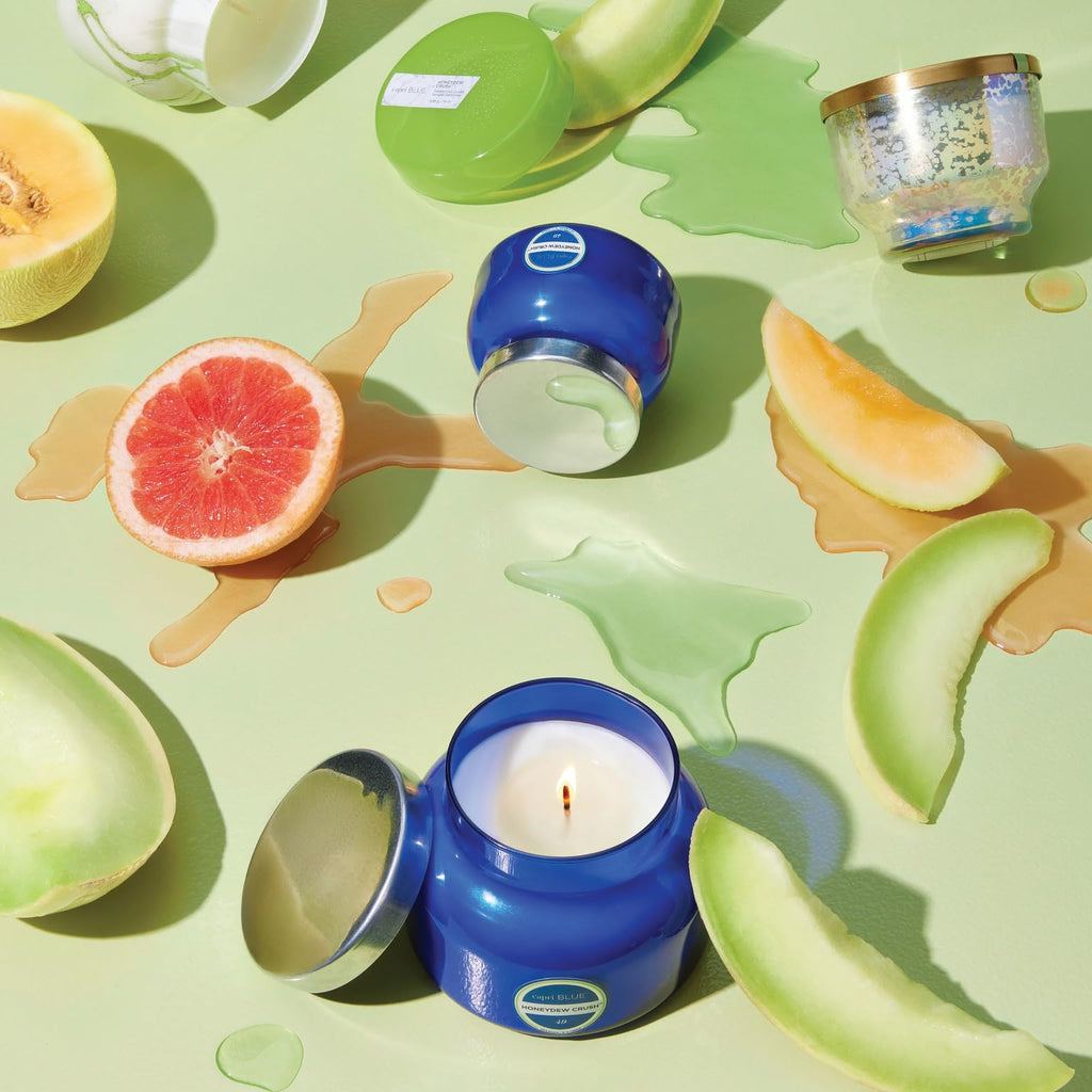 Capri Blue Honeydew Crush Scented Candle - Blue Signature Jar Candles - Long Lasting Candles - Large Candle With A Soy Wax Blend