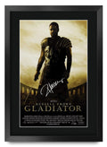 HWC Trading Gladiator Gifts Printed Poster Signed Autograph Picture for Movie Memorabilia Fans - 16 x 12 Framed