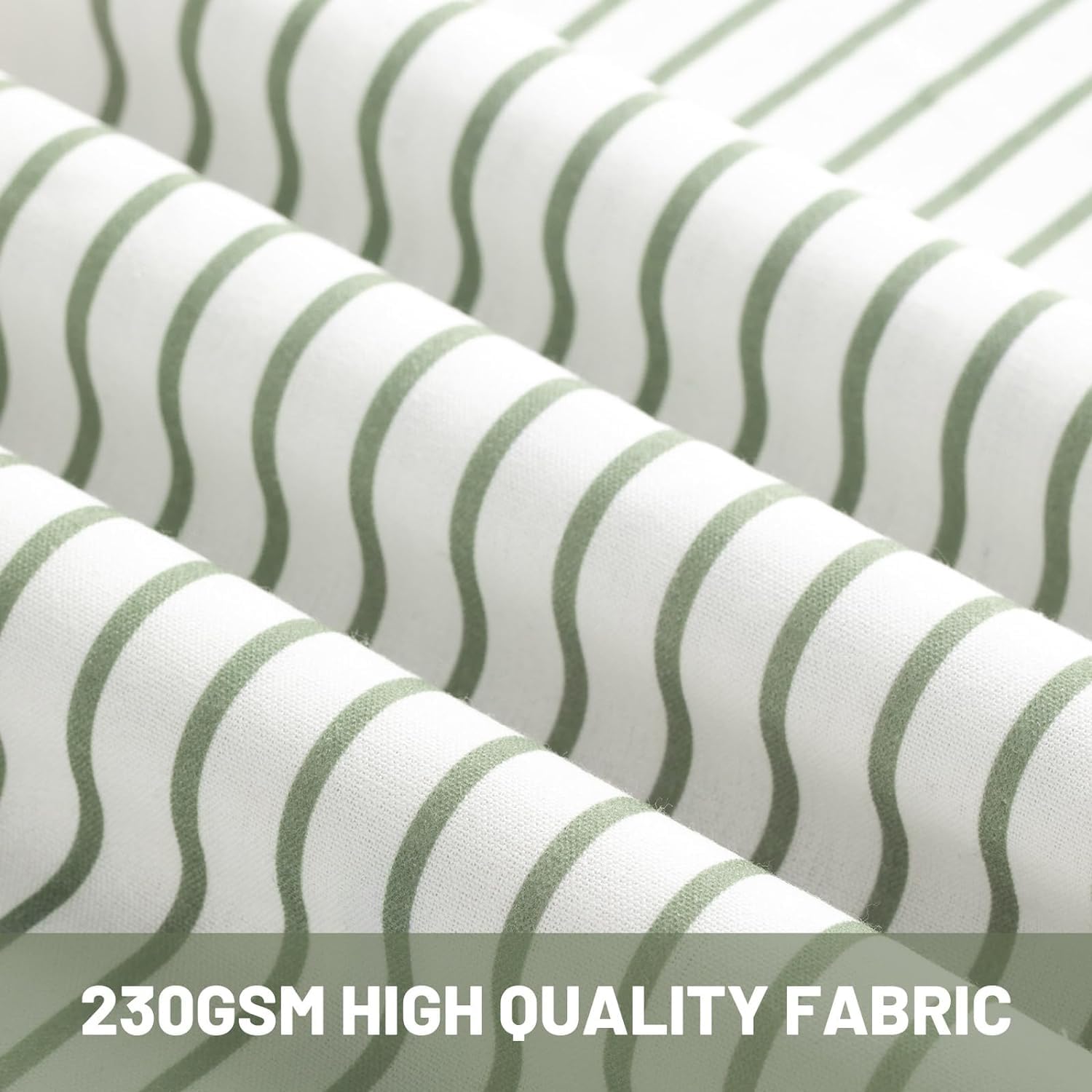 Awellife Sage Green Shower Curtain For Bathroom Boho Stripe Shower Curtain 72 X 72 Inches Farmhouse Linen