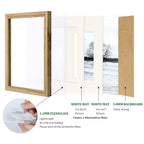 Egofine 11X14 Picture Frames Made Of Solid Wood 2 Pcs Carbonized Brown Covered By Plexiglass - For Table Top And Wall Mounting F