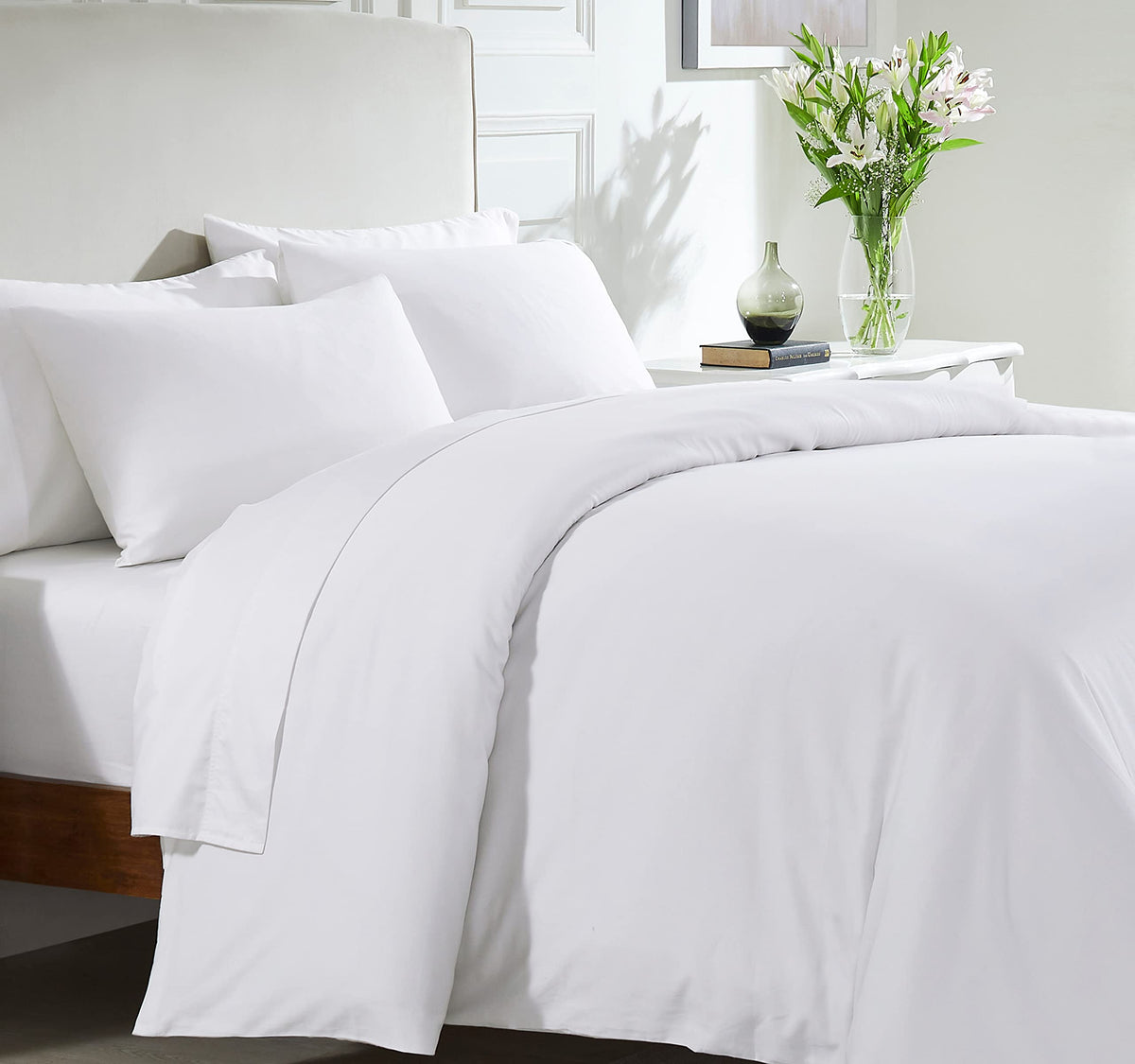 California Design Den 3-Pc 100% Cotton Duvet Cover Set Oversized King, 400 Thread Count Cool Bedding Set, Premium Smooth Sateen