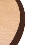 Newisher Round Fitted Table Cover Spandex Stretch Tablecloth Brown Table Top Cover With Elastic Edged For Dining Picnic Patio 60 Inch