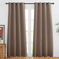 Nicetown Blackout Doorway Curtains 80 Inches Long For Bedroom - Grommet Light & Heat Blocking Window Treatments Sound Reducing D