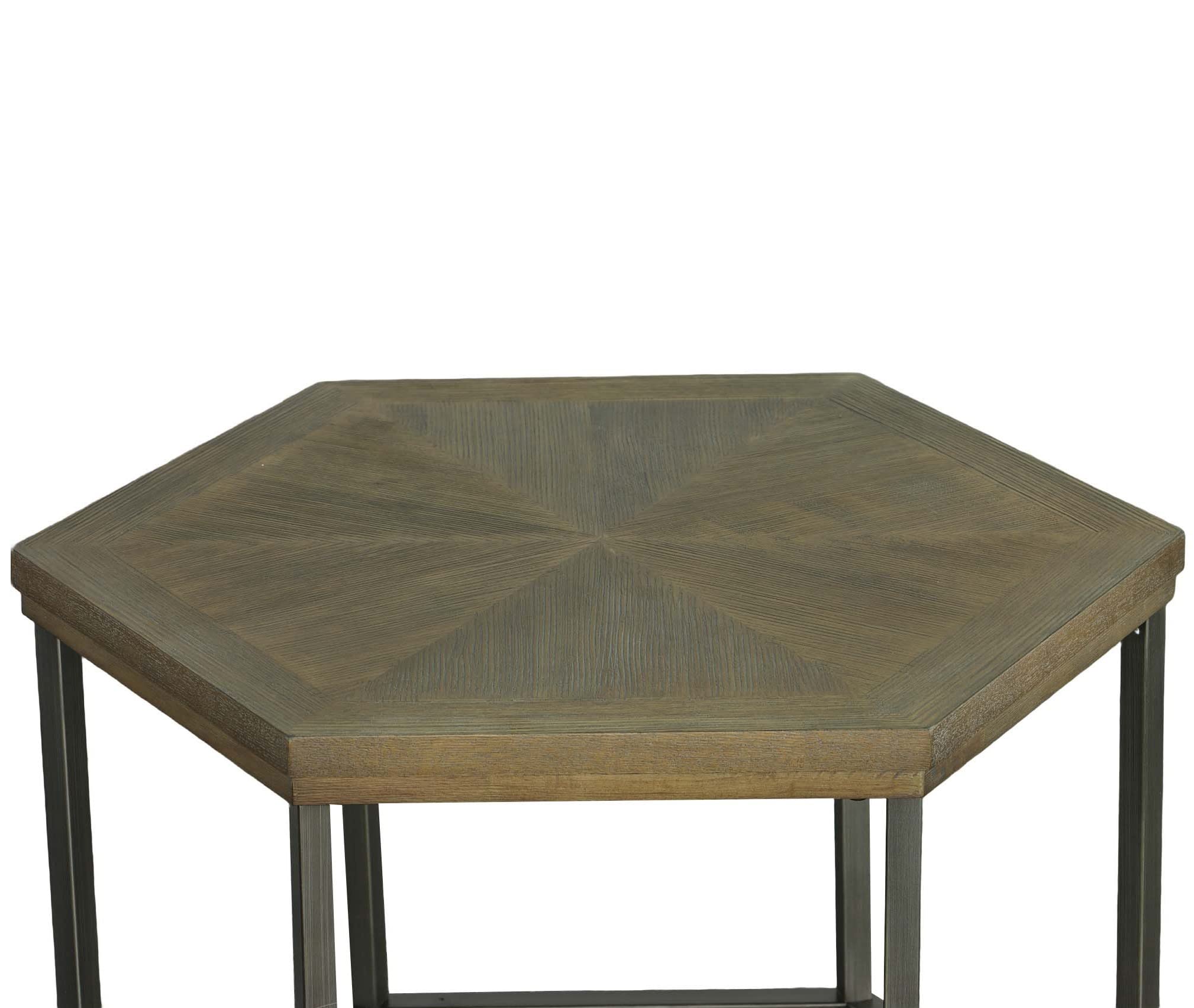 Progressive Furniture Adison Cove Hexagon Bunching Cocktail Table, 28X24X18, Tan