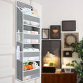Over The Door Hanging Organizer  4Tier Fabric Storage With Mesh Pockets, SpaceSaving Closet & Nursery Organizer For Baby Esse