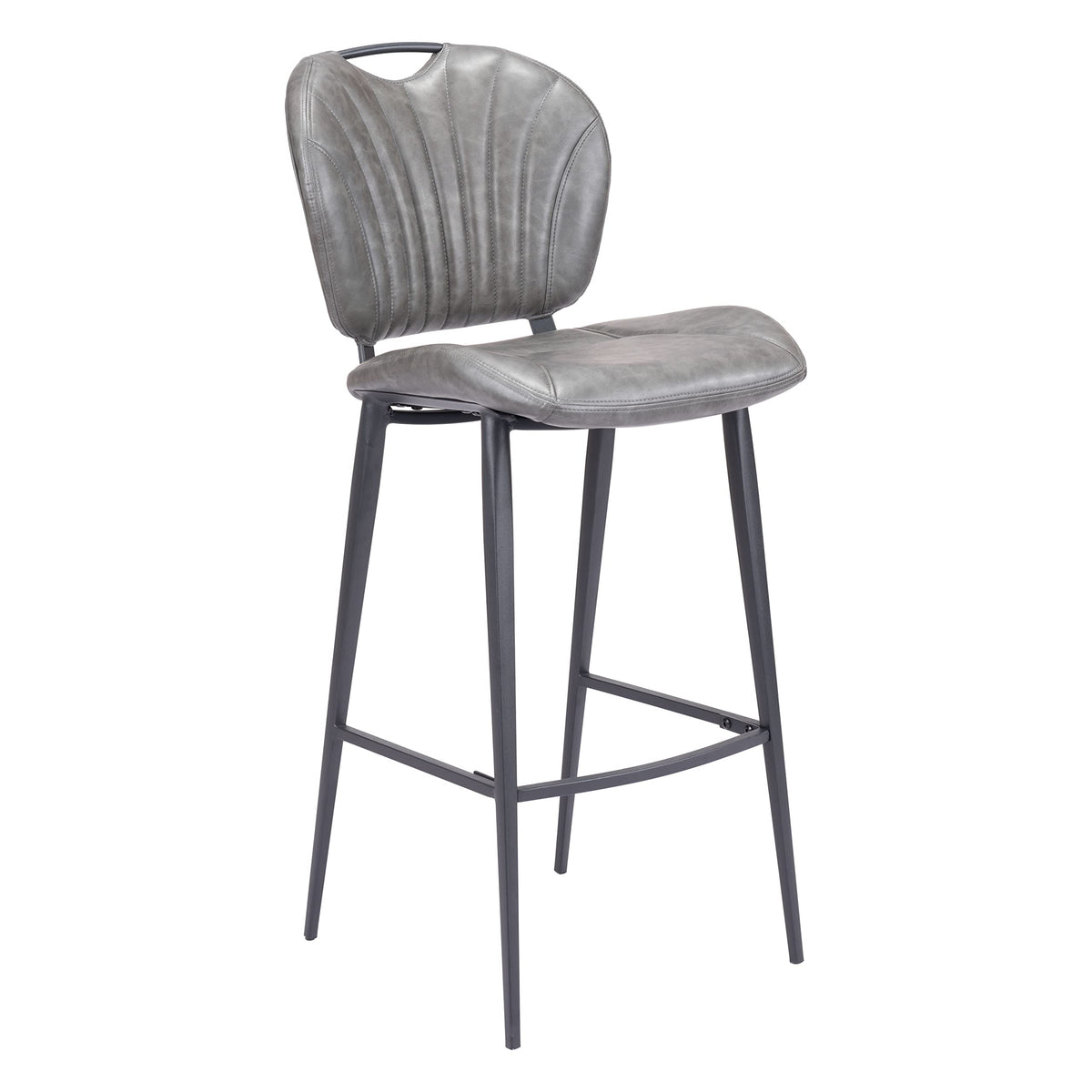 Zuo Terrence Barstool Vintage Gray