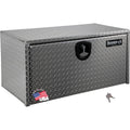 Buyers Products 1705102 Diamond Tread Aluminum Underbody Truck Tool Box W/Compression Latch, 18 X 18 X 14 Inch, Made In The Usa,