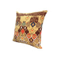 The Urban Port 18 x 18 Square Accent Pillows, Printed Unique Quatrefoil Design, Set of 2, Multicolor