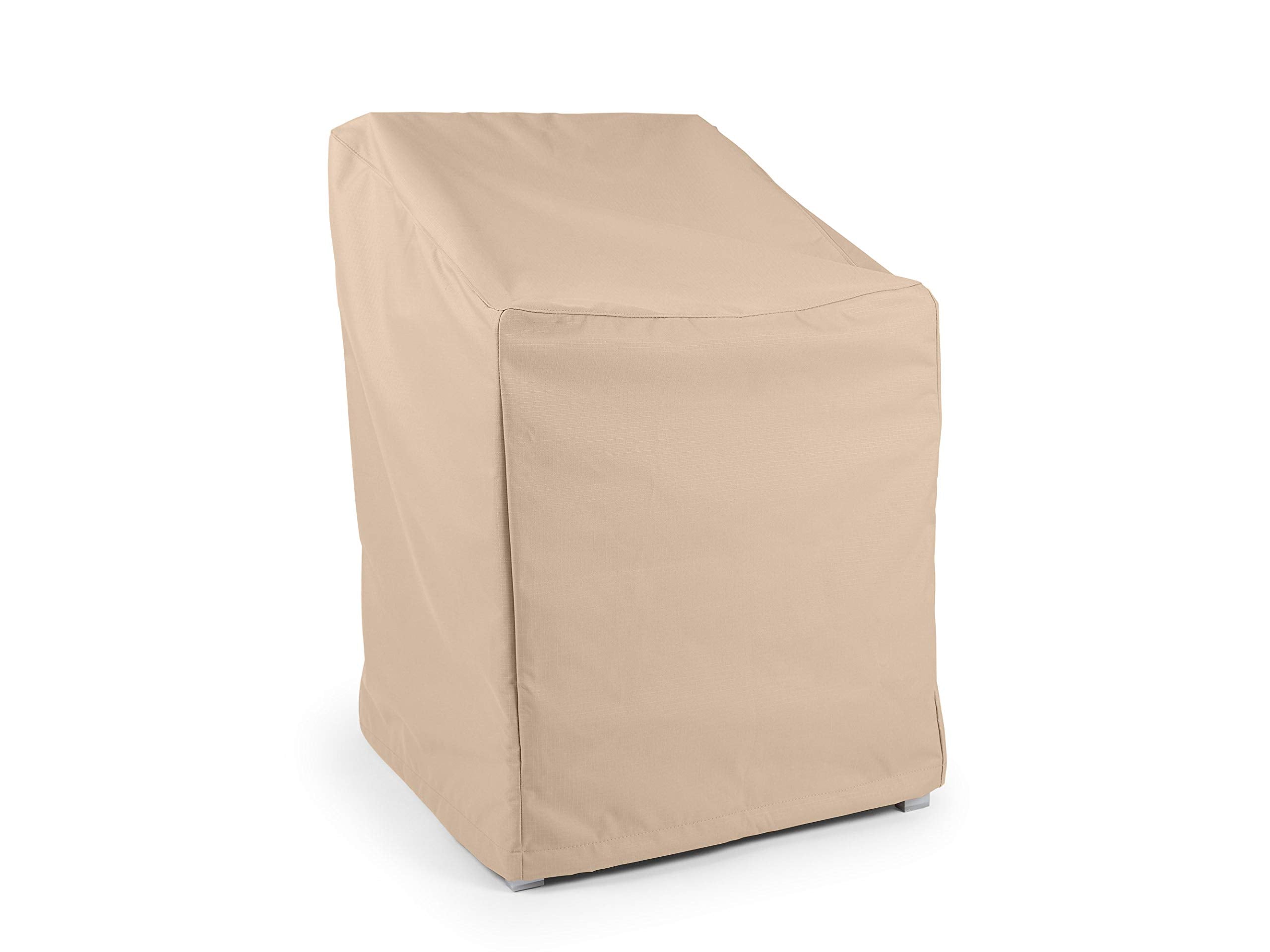 Covermates Outdoor Chair Cover - Heavy-Duty Polyester, Weather Resistant, Drawcord Hem, Seating And Chair Covers, 28W X 34D X 38H, Ripstop Tan