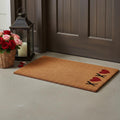 24 X 36 Brown Red And Black XOXO Outdoor Coir Door Mat