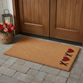 36 X 72 Brown Red And Black XOXO Outdoor Coir Door Mat
