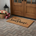 30 X 48 Brown And Black Hello Sunshine Outdoor Coir Door Mat