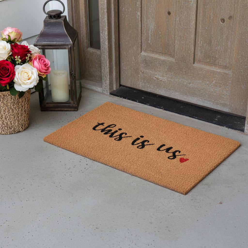 24 X 36 Brown And Black This is Us Outdoor Coir Door Mat