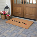 24 X 48 Brown And Black This is Us Outdoor Coir Door Mat