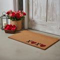 24 X 36 Brown Black And Red Valentines Day XOXO Outdoor Coir Door Mat