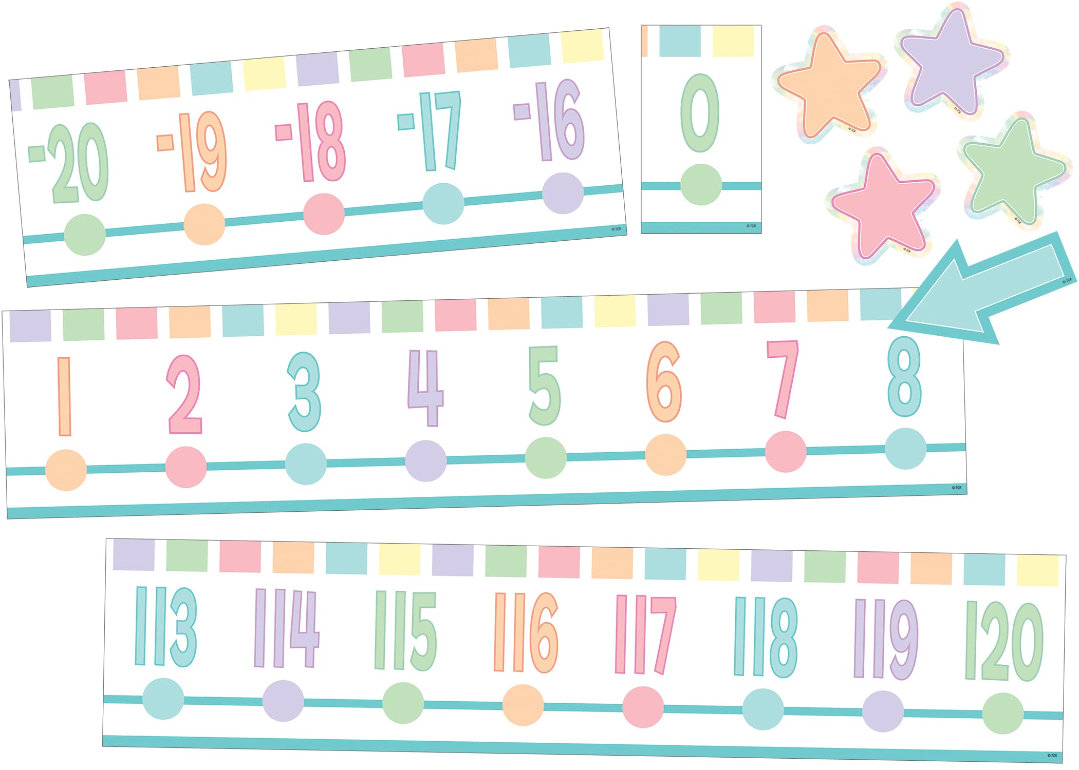Pastel Pop Number Line Bb Set