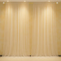 1Iam White Decoration Net Combo Pack Of 5 | 2Pcs 8X5Ft Stitched White Net, 2Pcs Hooks & 1Pc Ribbon For Home Decor, Birthday, Ann