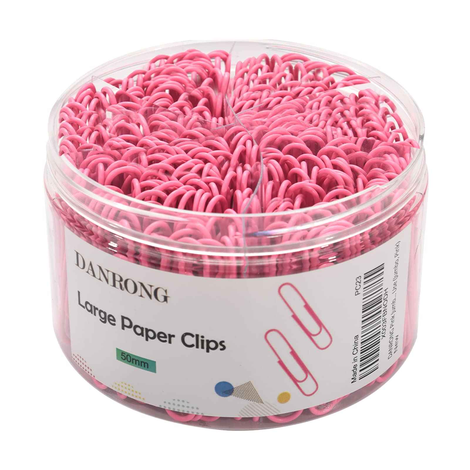 Danrong Pink Jumbo Paper Clips, 265Pcs 2 Inch Paperclips,Large Pape Clips For Paperwork Ideal For Home, School And Office Use (2