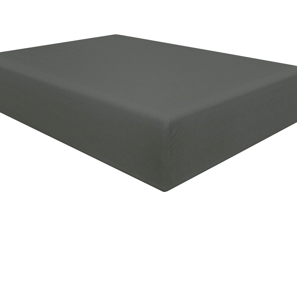 Ntbay 100% Brushed Microfiber Full Fitted Sheet, 1800 Super Soft And Cozy, Wrinkle, Fade, Stain Resistant Deep Pocket Fitted Bed Sheet Only, Dark Grey