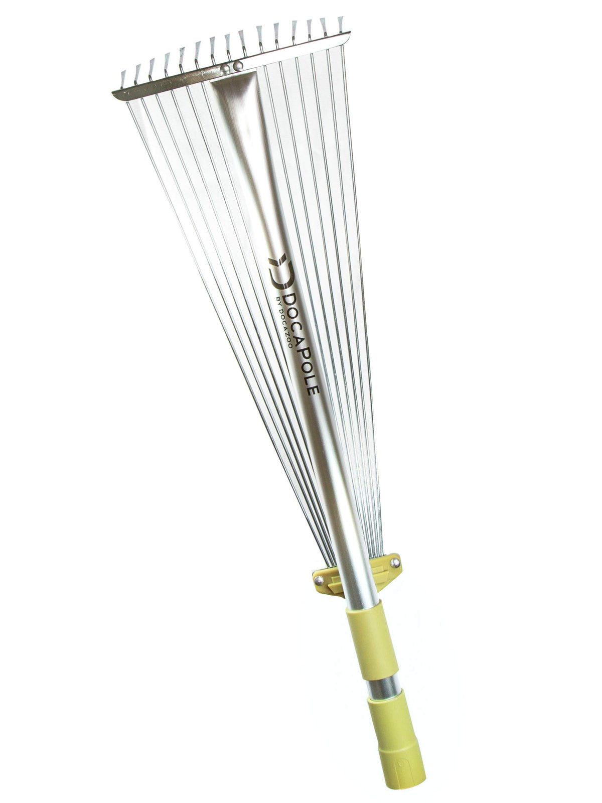 Docapole Roof Rake Extension Pole Attachment - Adjustable Roof Rake Attachment For Cleaning Leaves, Sticks And Debris - Standard