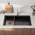 9 X 30 Black Stainless Steel Undermount Kitchen Sink