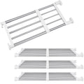 Geetery 4 Pcs Tension Shelf Rod Expandable Closet Storage, 23.6239.37 Inch