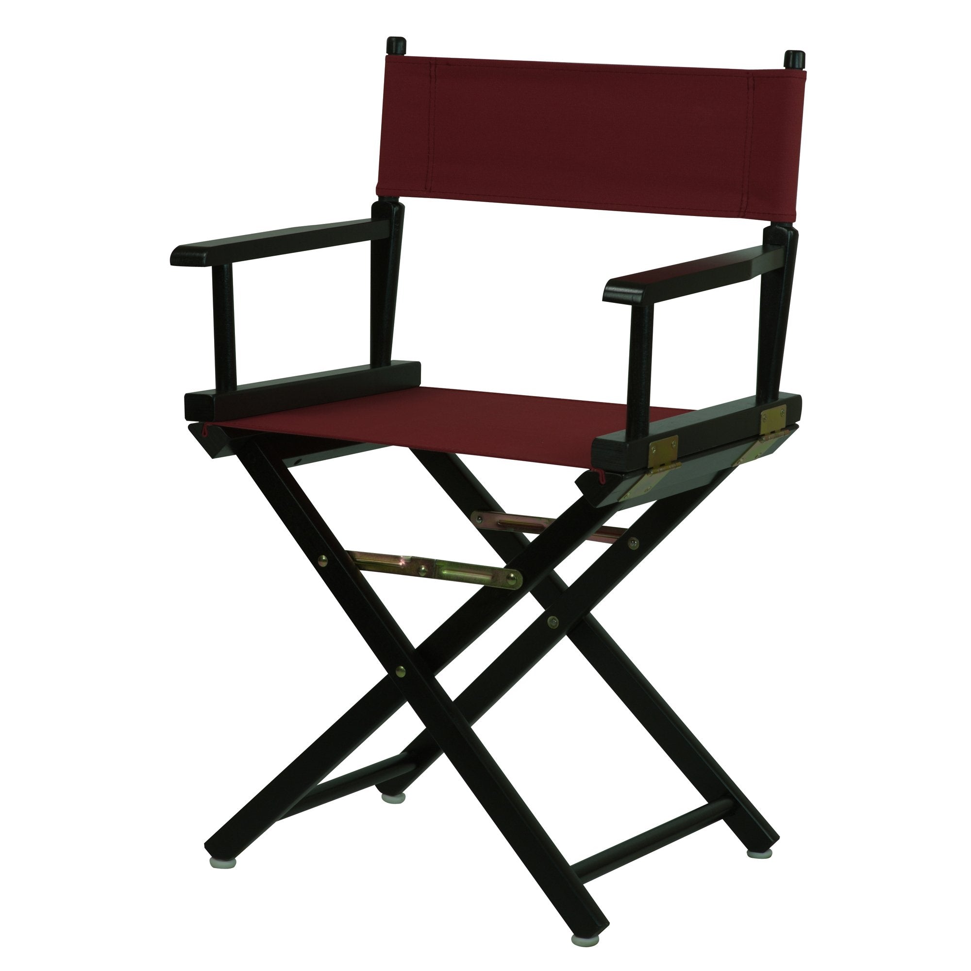 Casual Home 18&quot; Director'S Chair Black Frame With Burgundy Canvas