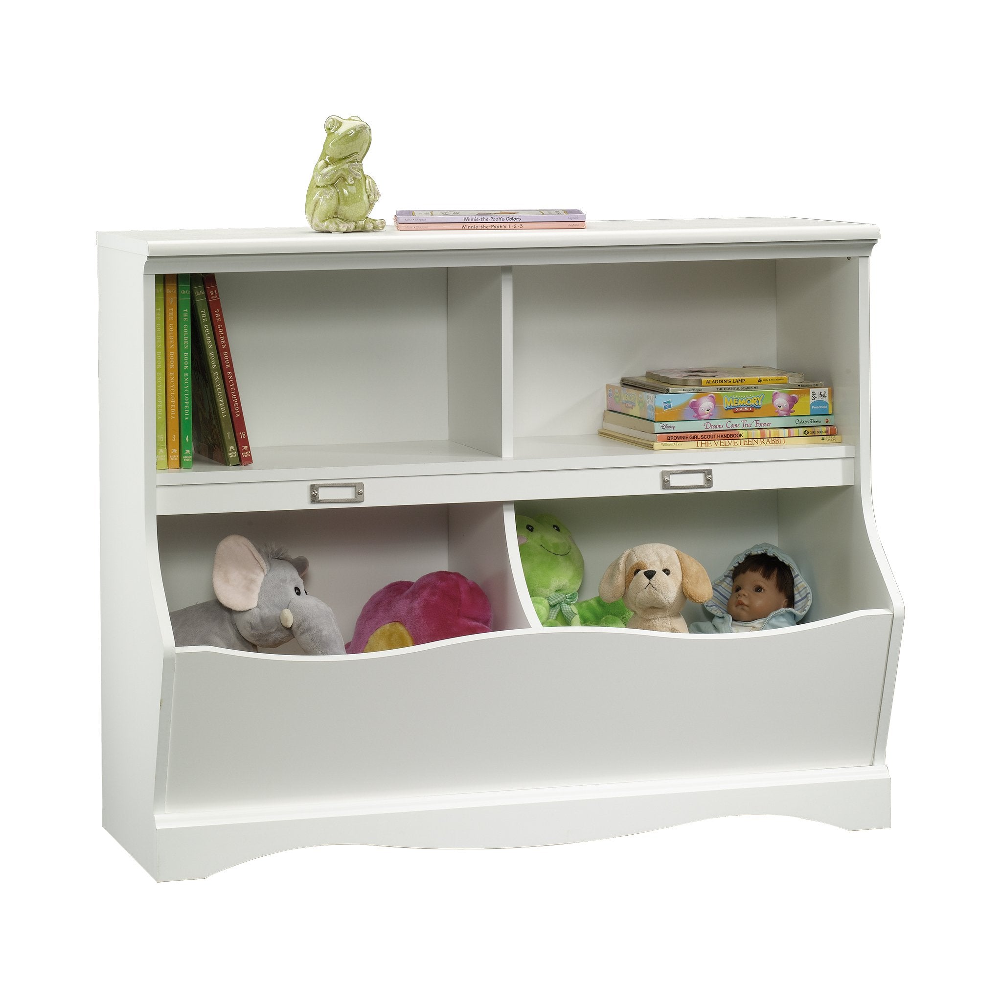 Sauder Pogo Bookcase/Footboard/pantry cabinets, L: 41.10 x W: 14.49 x H: 32.84, Soft White