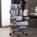Efomao Big And Tall Office Chair 400Lbs, High Back Office Chair For Heavy People, Executive Office Chair With Foot Rest, Home Office Chair, Purple Office Desk Chair