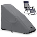 Akefit Zero Gravity Chair Cover Outdoor Folding Lawn Lounge Chair Covers Waterproof All Weather Dustproof Oxford Anti With Storage Bag Grey