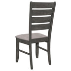 Coaster Home Furnishings Dalila Ladder Back Side Chair (Set of 2) Grey and Dark Grey
