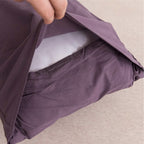 Jellymoni Pillowcases King Set Of 2 Cotton Envelope Pillow Covers Purple 20  36In Bed Pillow Cases 100% Washed Cotton Soft Breat