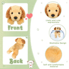 Skylety 3 Pcs 7.87 Inches Dog Stuffed Animal Plush Dog Soft Plush Dog Pillow Toy Fluffy Puppy Set For Christmas Girls Baby Kids