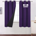 Lemomo Purple Thermal Blackout Curtains/40 X 72 Inch/Set Of 2 Panels Room Darkening Curtains For Bedroom And Living Room