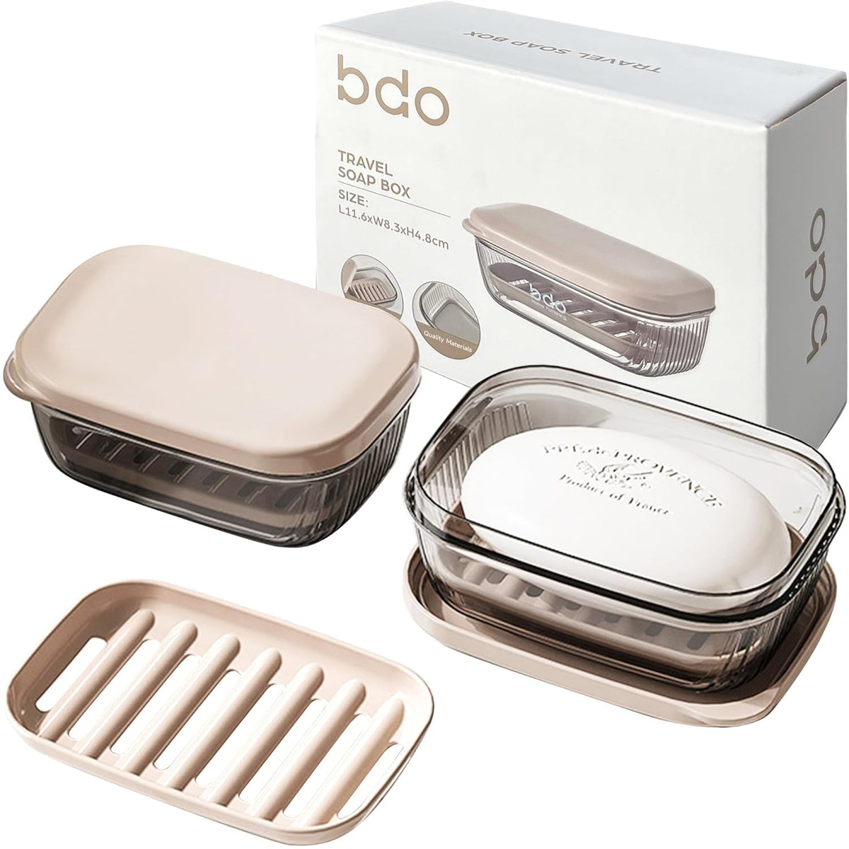 Anshri Pack of 1 Travel Soap Holder  Portable Soap Dish for Home, Outdoor Hiking, and Camping  Compact and Durable Plastic Tra