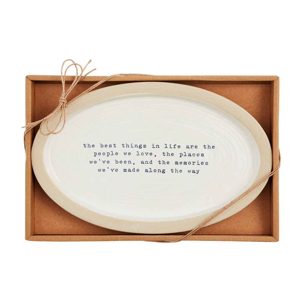 Mud Pie Farm Sentiment Plate, 6 1/2'' x 11'', Best
