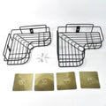 Benlune Pack Of 2 SelfAdhesive Corner Shelf For Bathroom & Kitchen | Organiser Without Drill | Sink Storage Rack | Soap Holder 