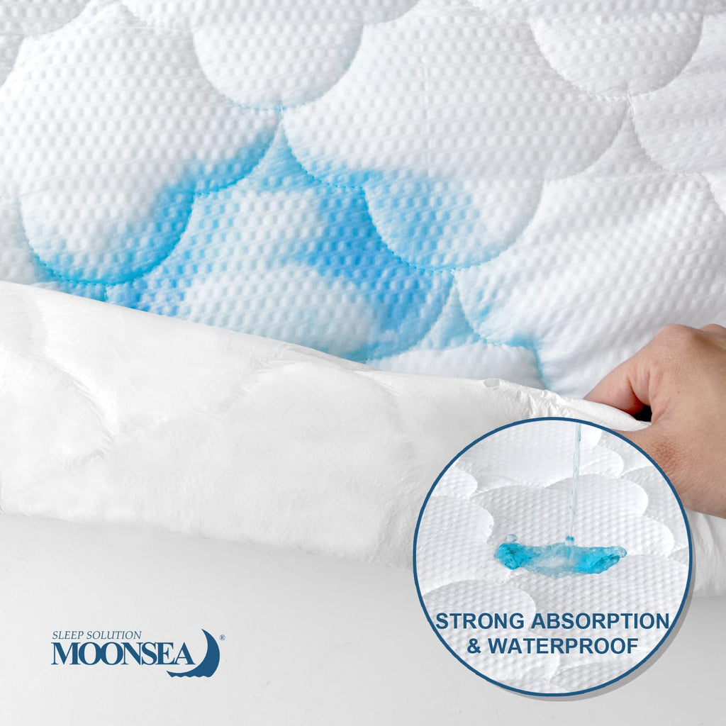 Kids Travel Air Mattress Pad Cover Protector Waterproof, Compatible With Intex Kidz Inflatable Raised Frame Camping Air Mattress