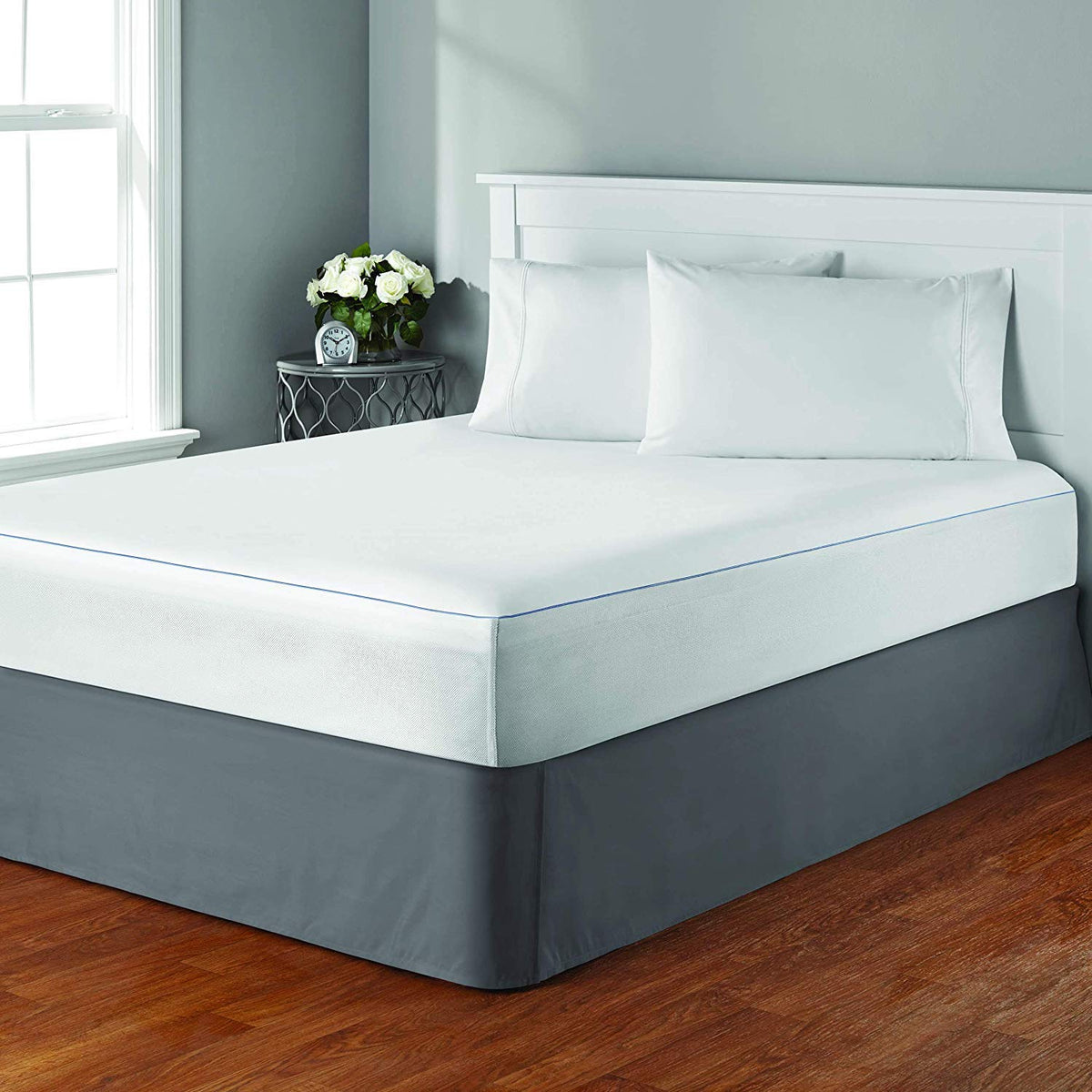 J&V Textiles Zippered Mattress Encasement Queen, 100% Waterproof Mattress Protector, Absorbent (Full)*