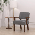 FAGAGA PU Leather Accent Chair, Living Room Chairs Oversize with Soft Seat and Armrests for Living Room Dinning Room Bedroom Rea