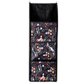 Kuber Industries Disney Mickey Almirah | Parachute Wardrobe Organizer | 4 Compartment Hanging Storage Almirah | Black