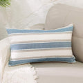 Natus Weaver Stripe Pillow Case Soft Linen Rectangle Decorative Throw Cushion Cover Pillowcase With Invisible Zipper For Bed 12'