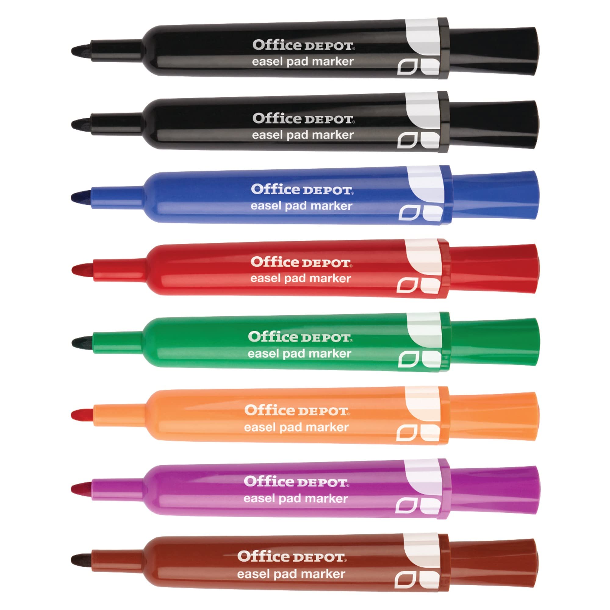 Office Depot(R) Easel Pad Markers, 100% Recycled, Assorted, Pack Of 8, Fc102607